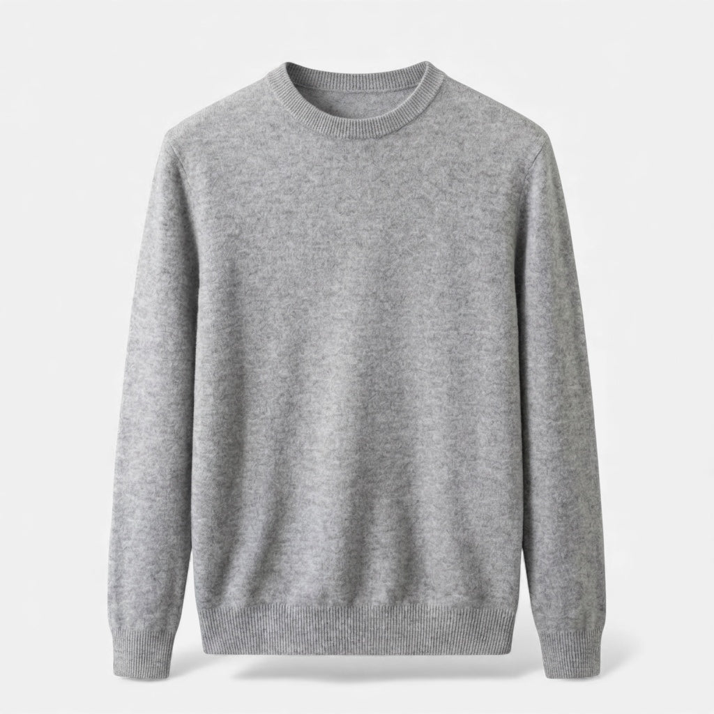 Pull homme en maille douce et chaude col rond coupe ample