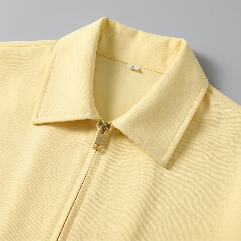 Veste varsity zippée à manches courtes pour femme coupe courte pour tenues