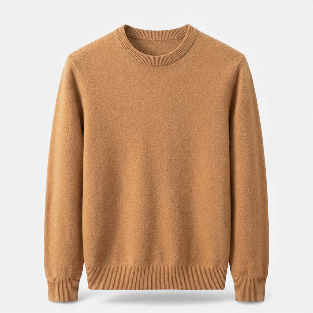 Pull homme en maille douce et chaude col rond coupe ample