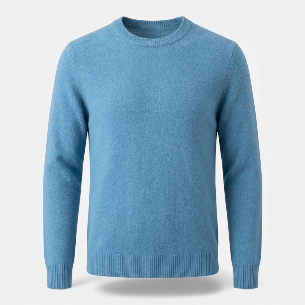 Pull homme en maille douce et chaude col rond coupe ample