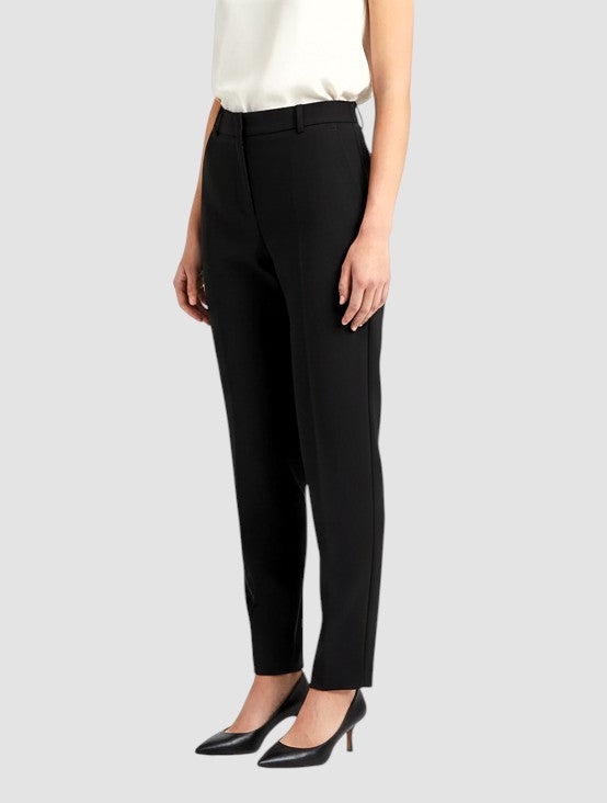 Pantalon femme taille haute slim en coupe crayon longue raffiné