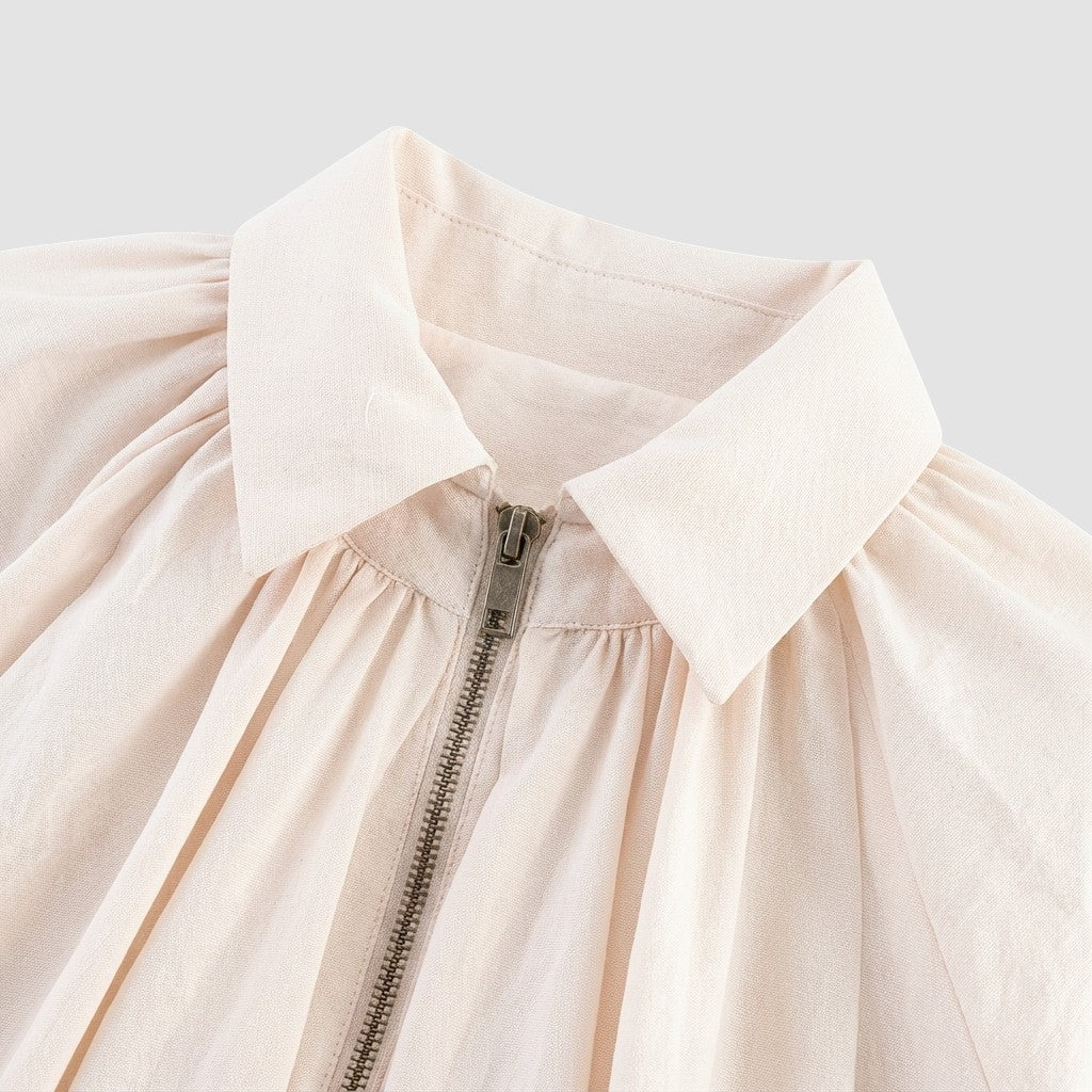 Veste Femme Unie à Revers Coupe Ample Manteau Fin Décontracté