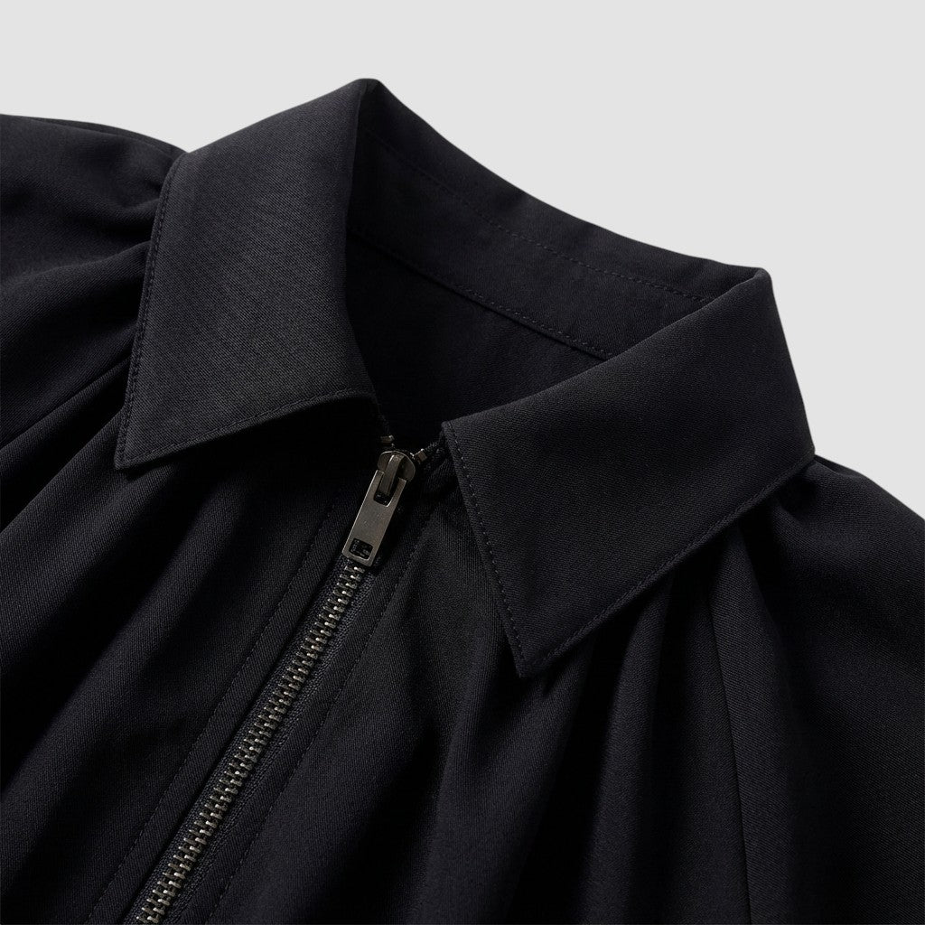 Veste Femme Unie à Revers Coupe Ample Manteau Fin Décontracté