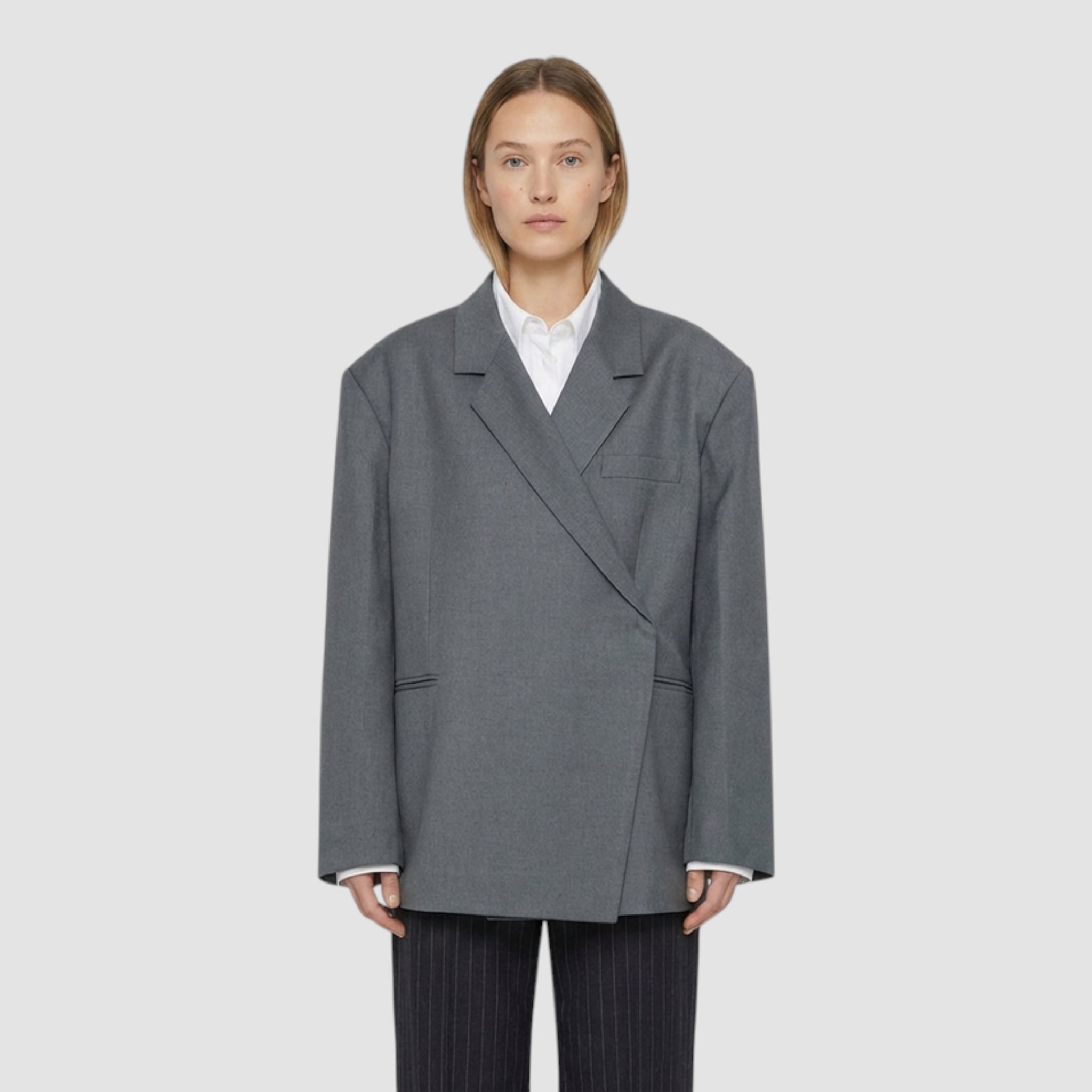 Blazer femme structuré à un bouton coupe élégante