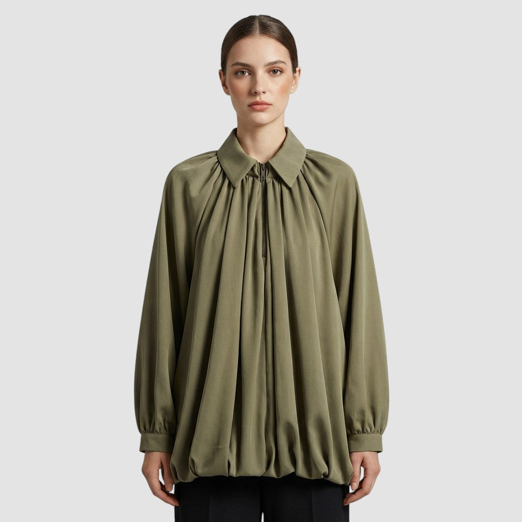 Veste Femme Unie à Revers Coupe Ample Manteau Fin Décontracté