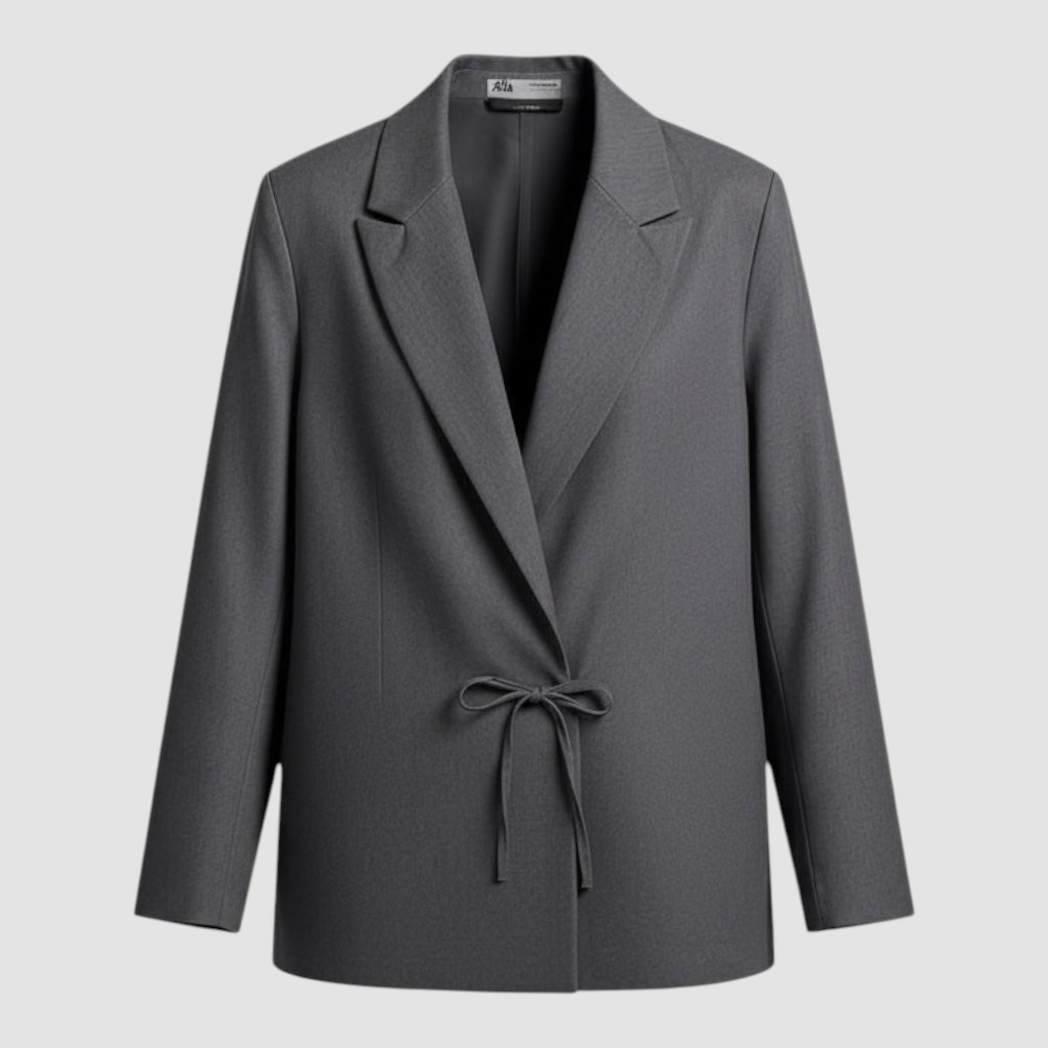 Blazer Femme en Tissu Mélangé au Design Simple et Ajusté