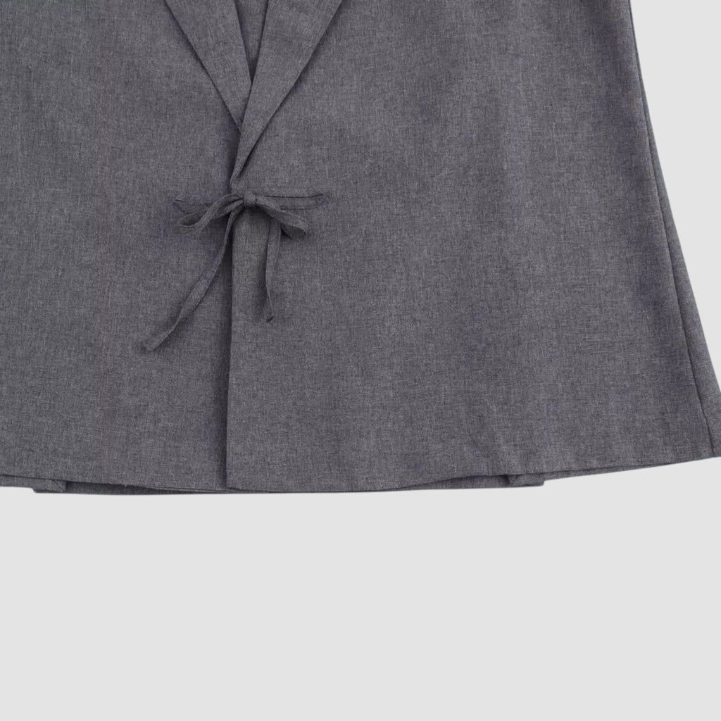 Blazer Femme en Tissu Mélangé au Design Simple et Ajusté