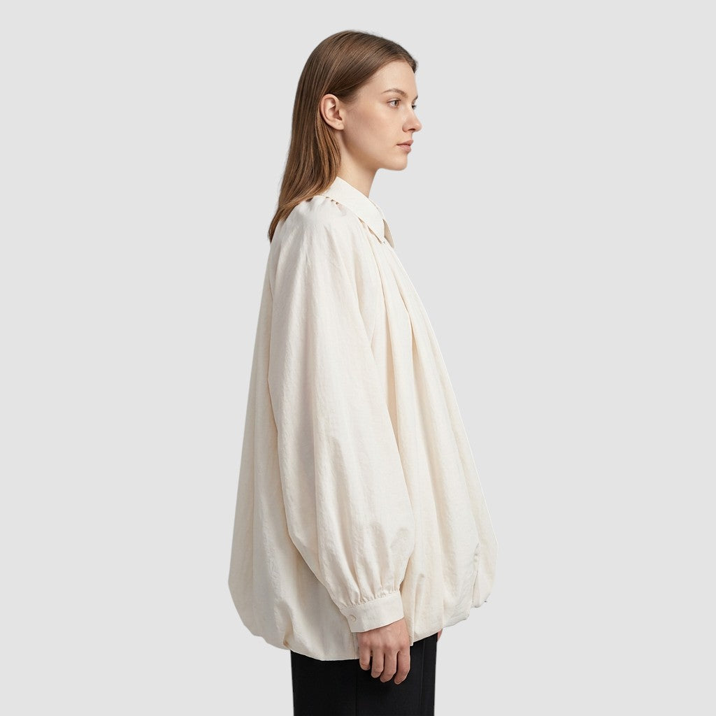 Veste Femme Unie à Revers Coupe Ample Manteau Fin Décontracté