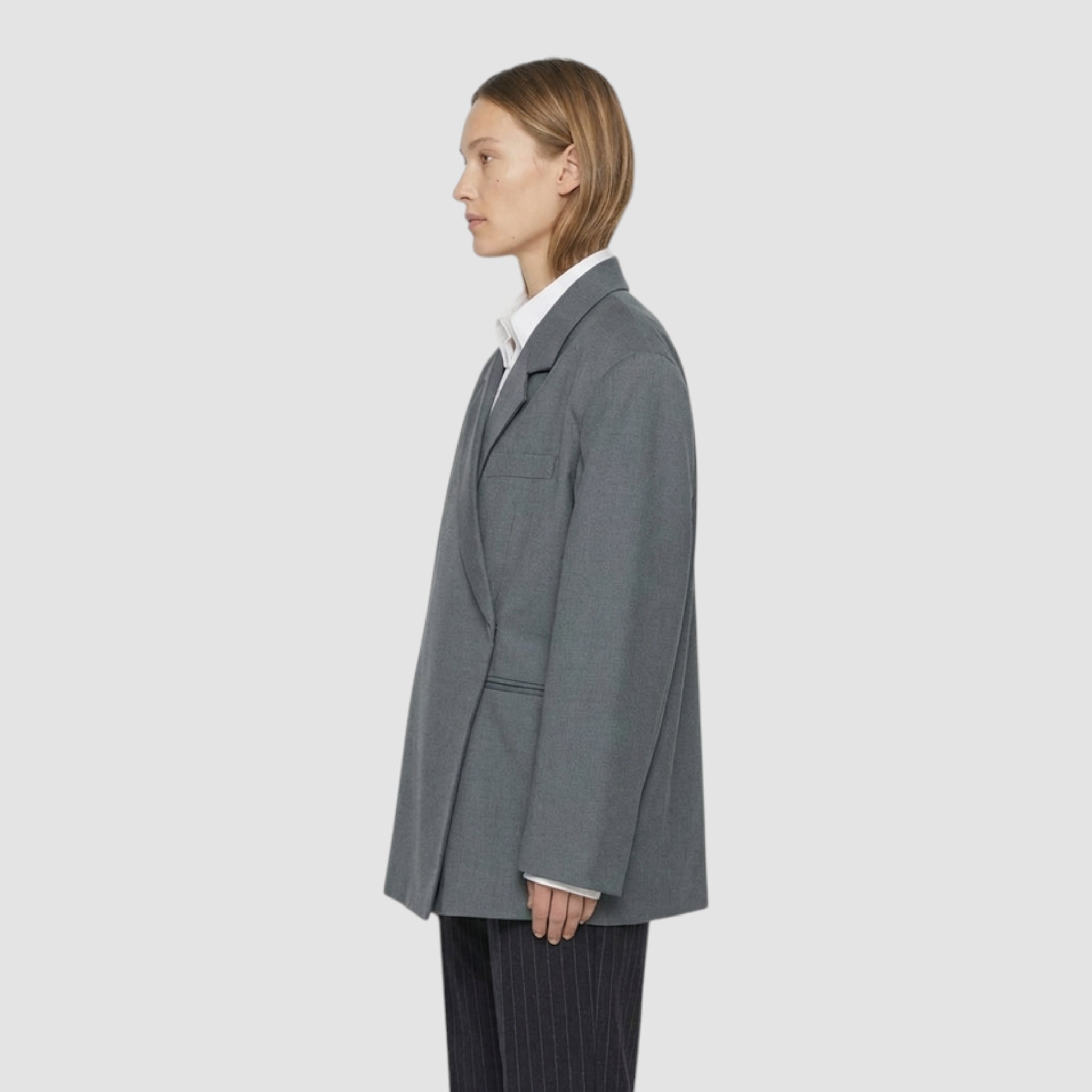 Blazer femme structuré à un bouton coupe élégante