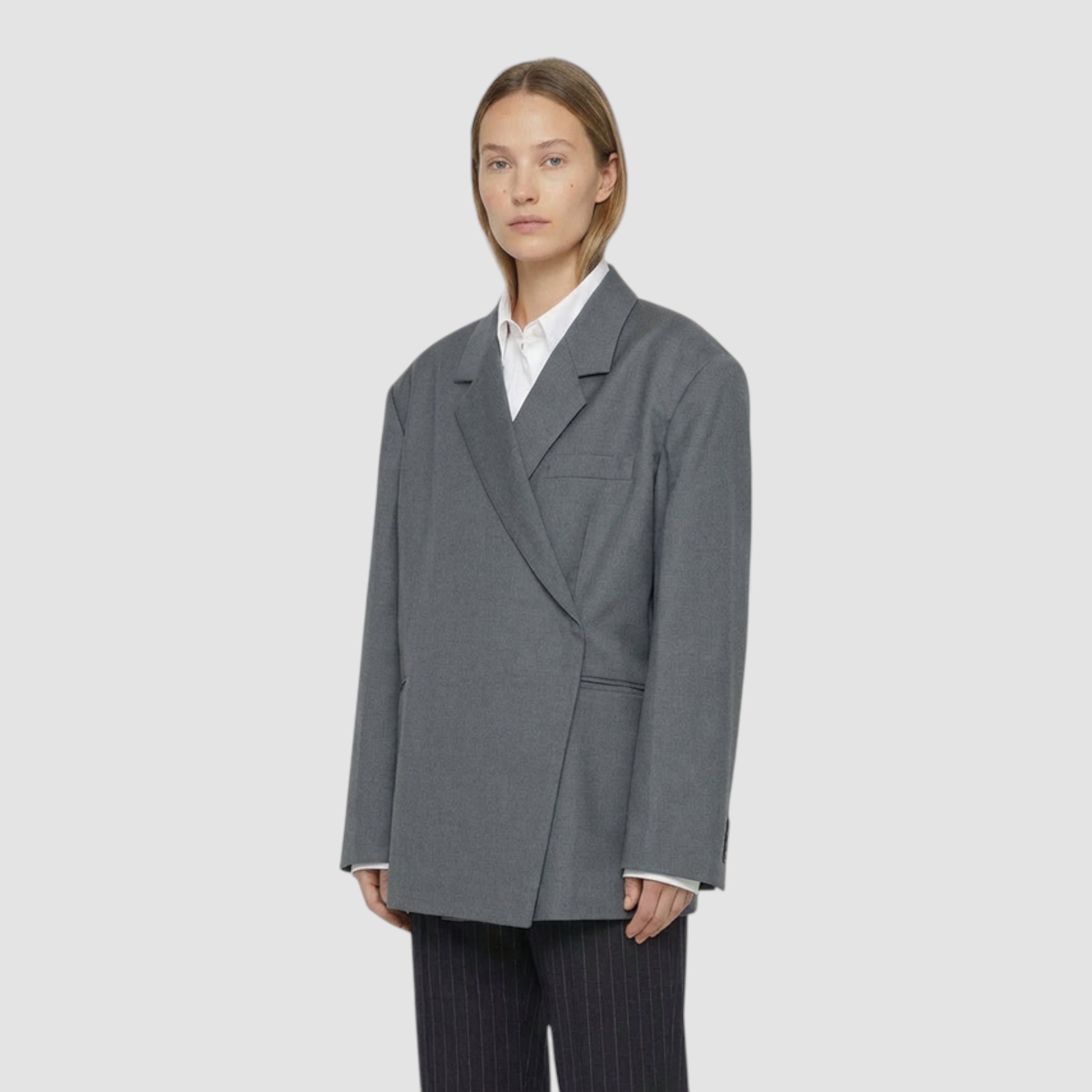 Blazer femme structuré à un bouton coupe élégante