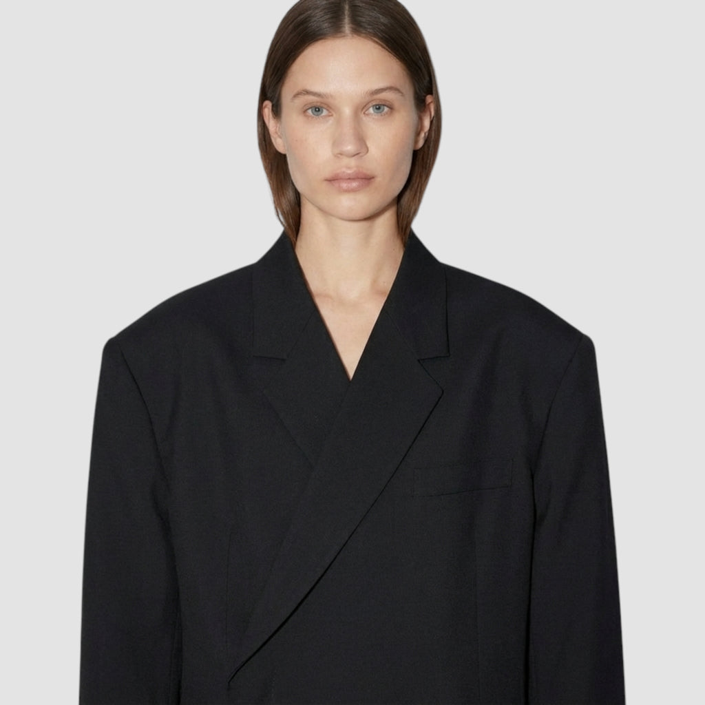 Blazer femme structuré à un bouton coupe élégante