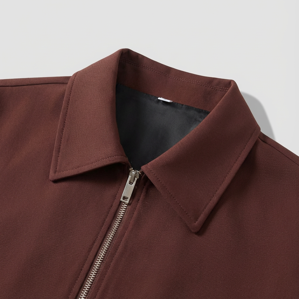 Veste varsity zippée à manches courtes pour femme coupe courte pour tenues