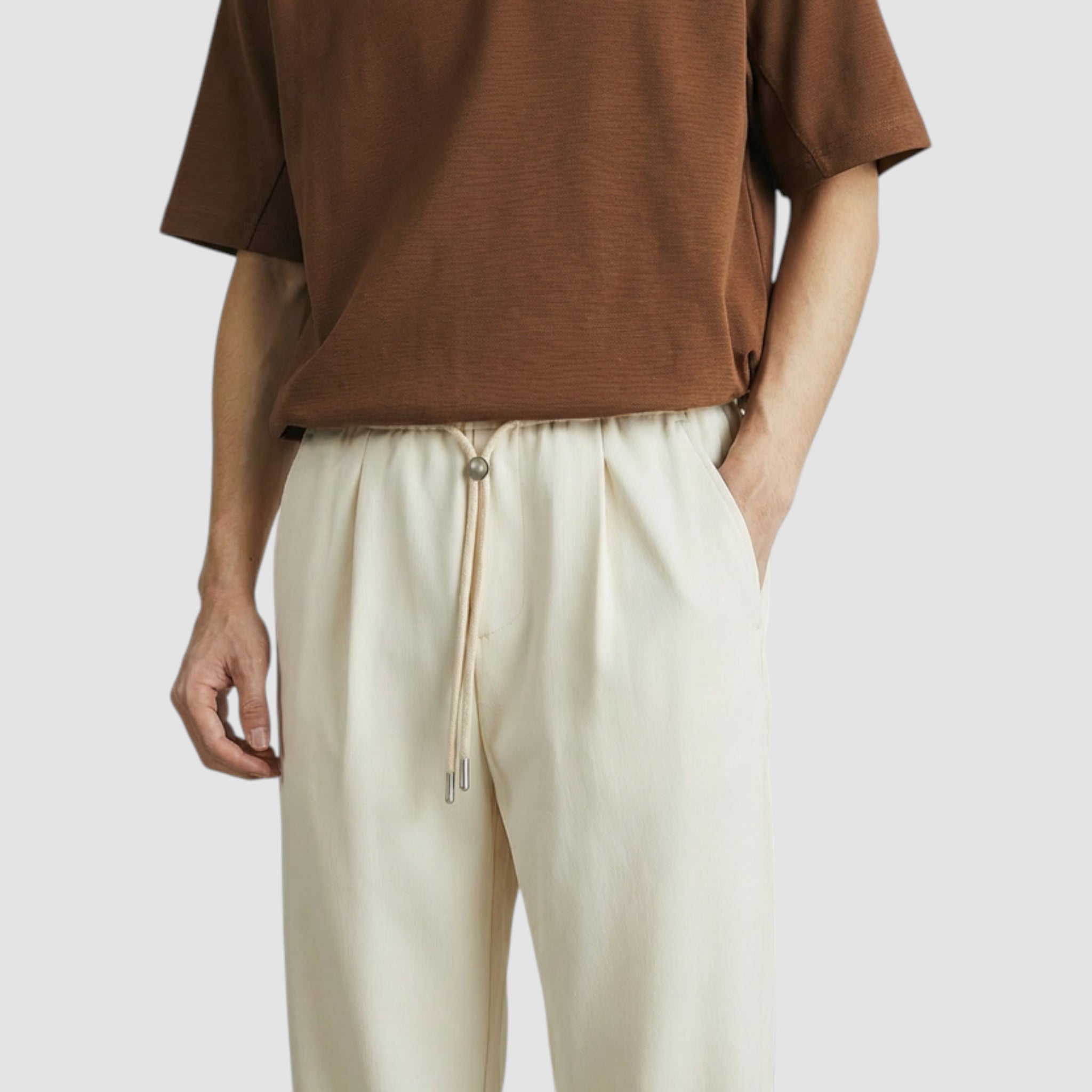 Pantalon d’hiver confortable pour homme avec taille élastique