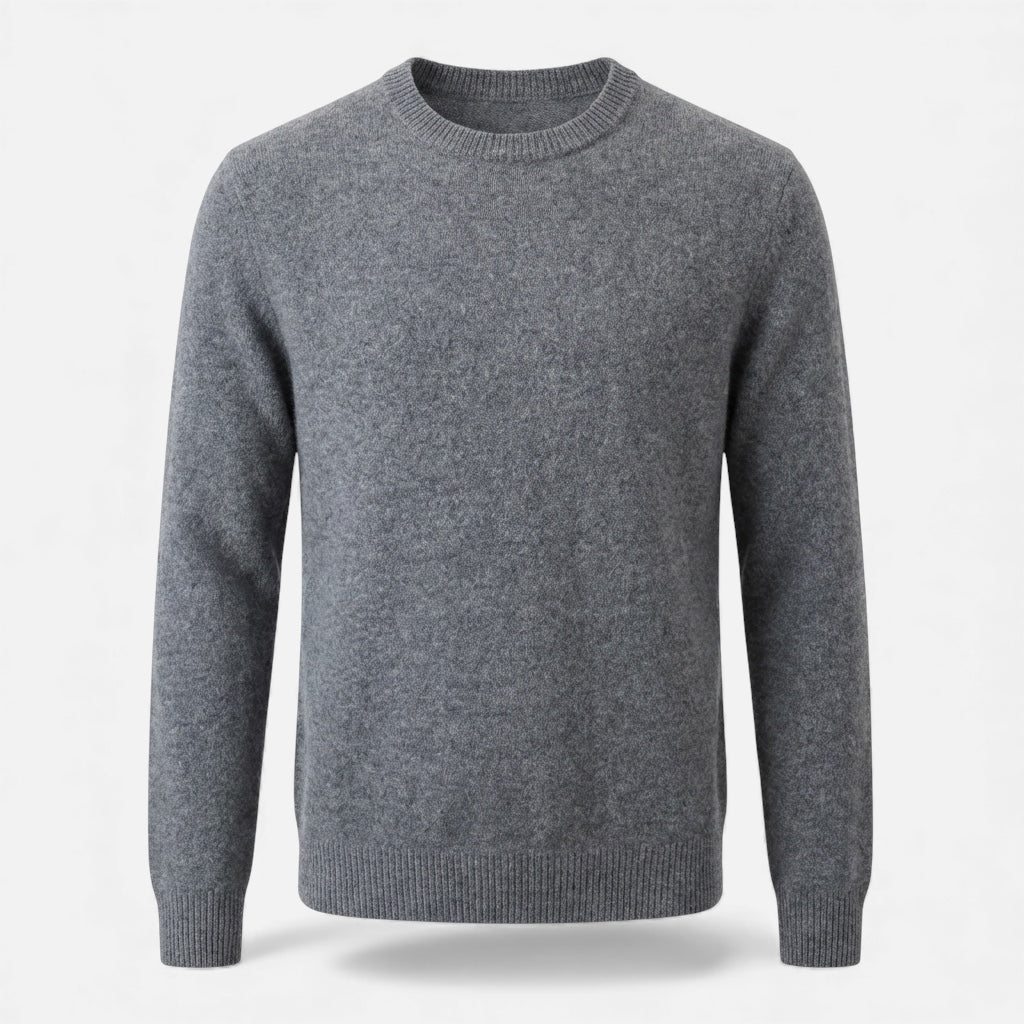 Pull homme en maille douce et chaude col rond coupe ample