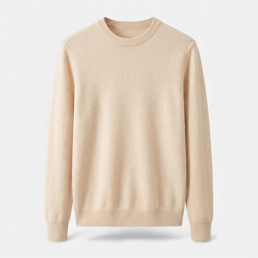 Pull homme en maille douce et chaude col rond coupe ample