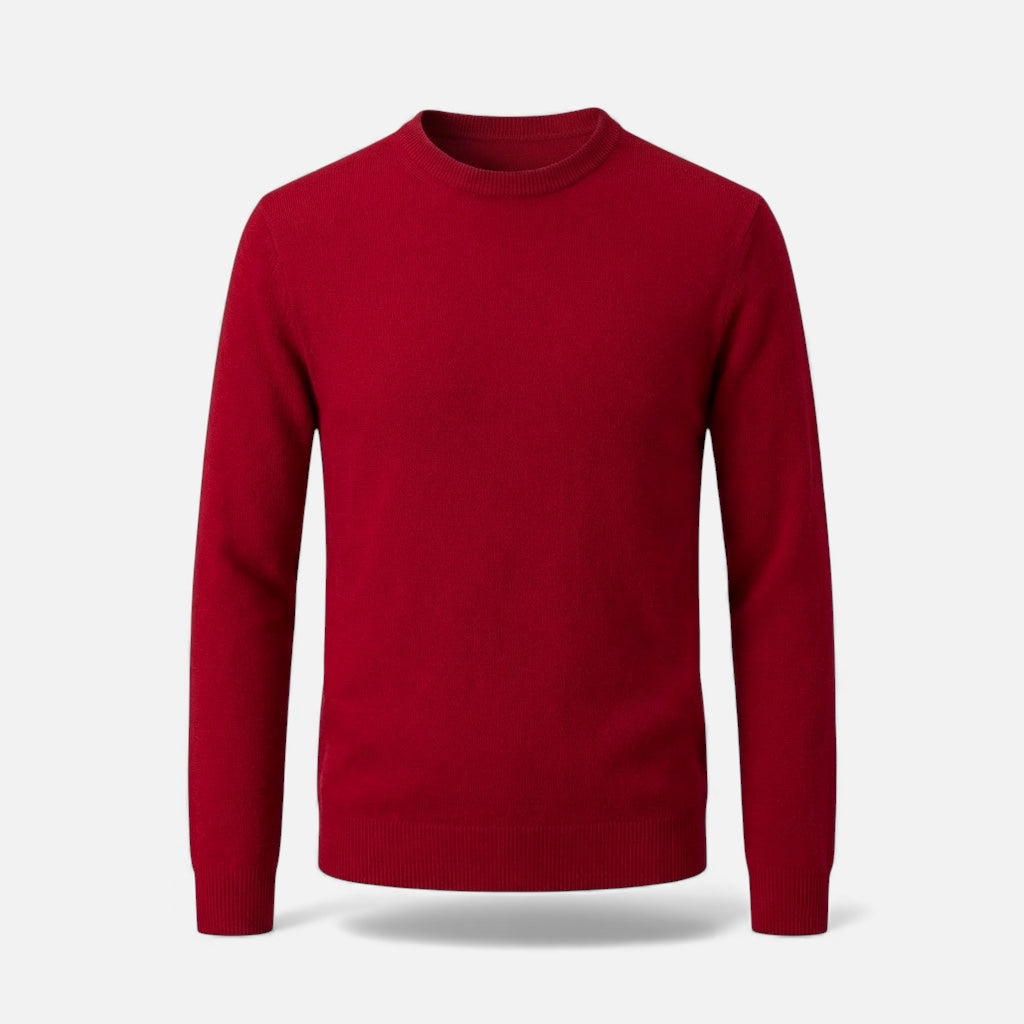 Pull homme en maille douce et chaude col rond coupe ample