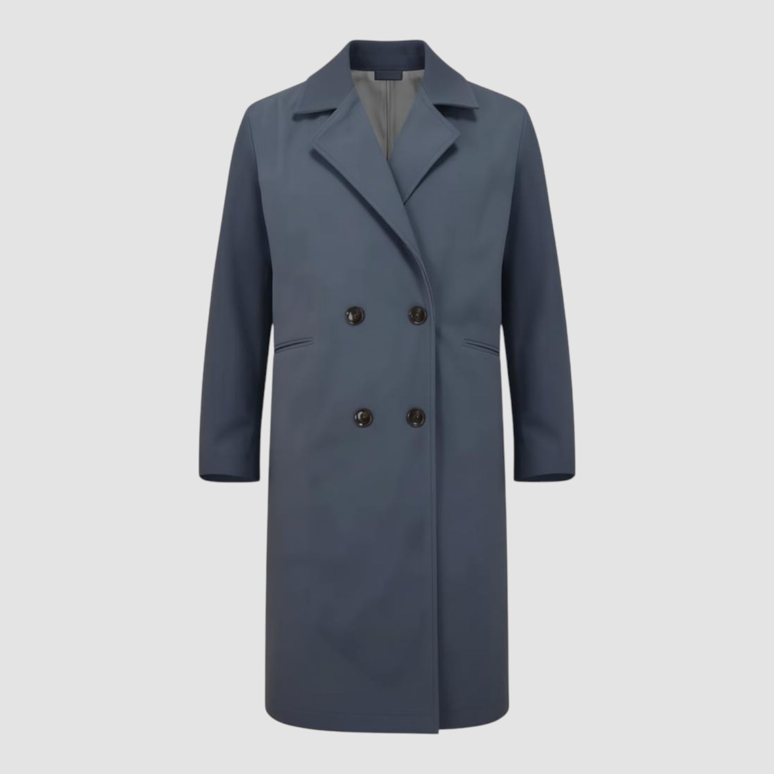 Manteau Femme Automne-Hiver à Double Boutonnage – Doublé Laine Confortable