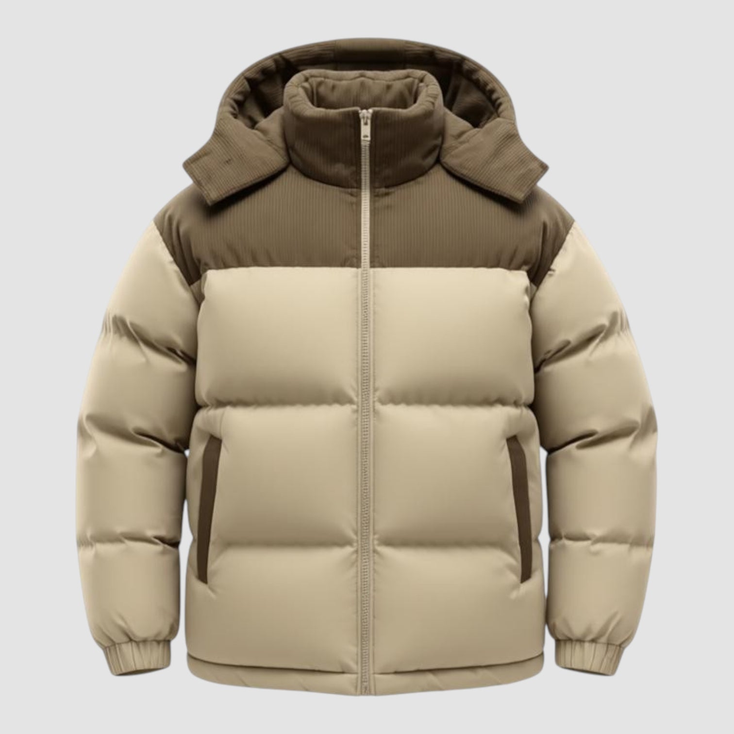 Veste d’extérieur pour homme avec capuche amovible, parka chaude d’hiver