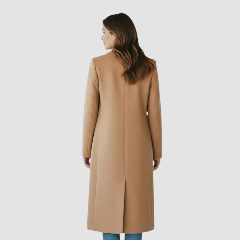 Manteau Femme Automne-Hiver à Double Boutonnage – Doublé Laine Confortable