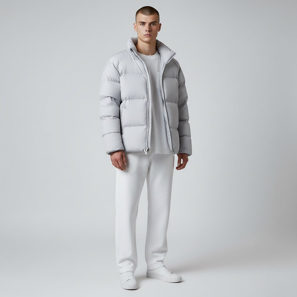 Doudoune Homme Légère Thermique Imperméable - Manteau Court en Duvet 90% pour Hiver 2024, Design Élégant et Confortable