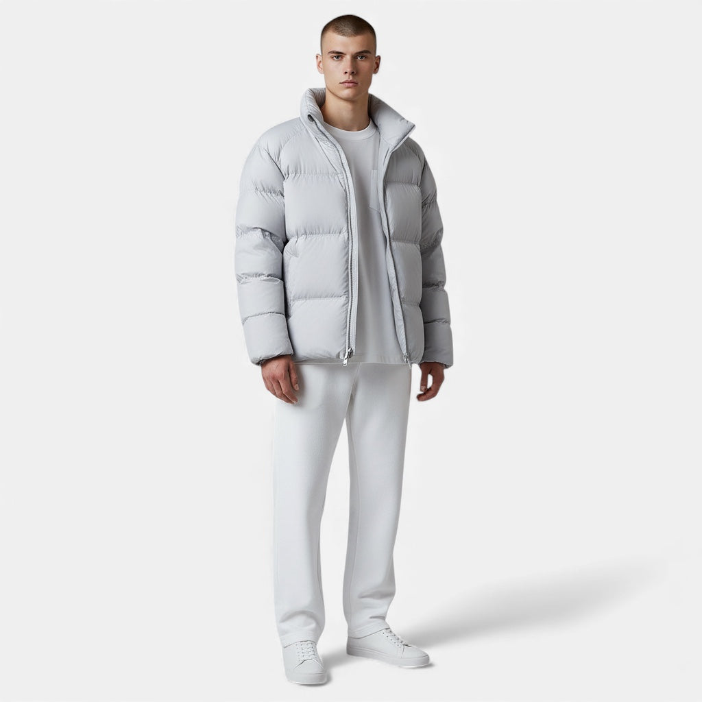 Veste en duvet pour homme Vêtement d'extérieur léger et chaud pour l'hiver