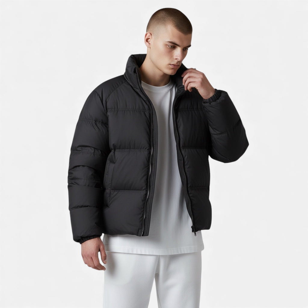 Veste en duvet pour homme Vêtement d'extérieur léger et chaud pour l'hiver