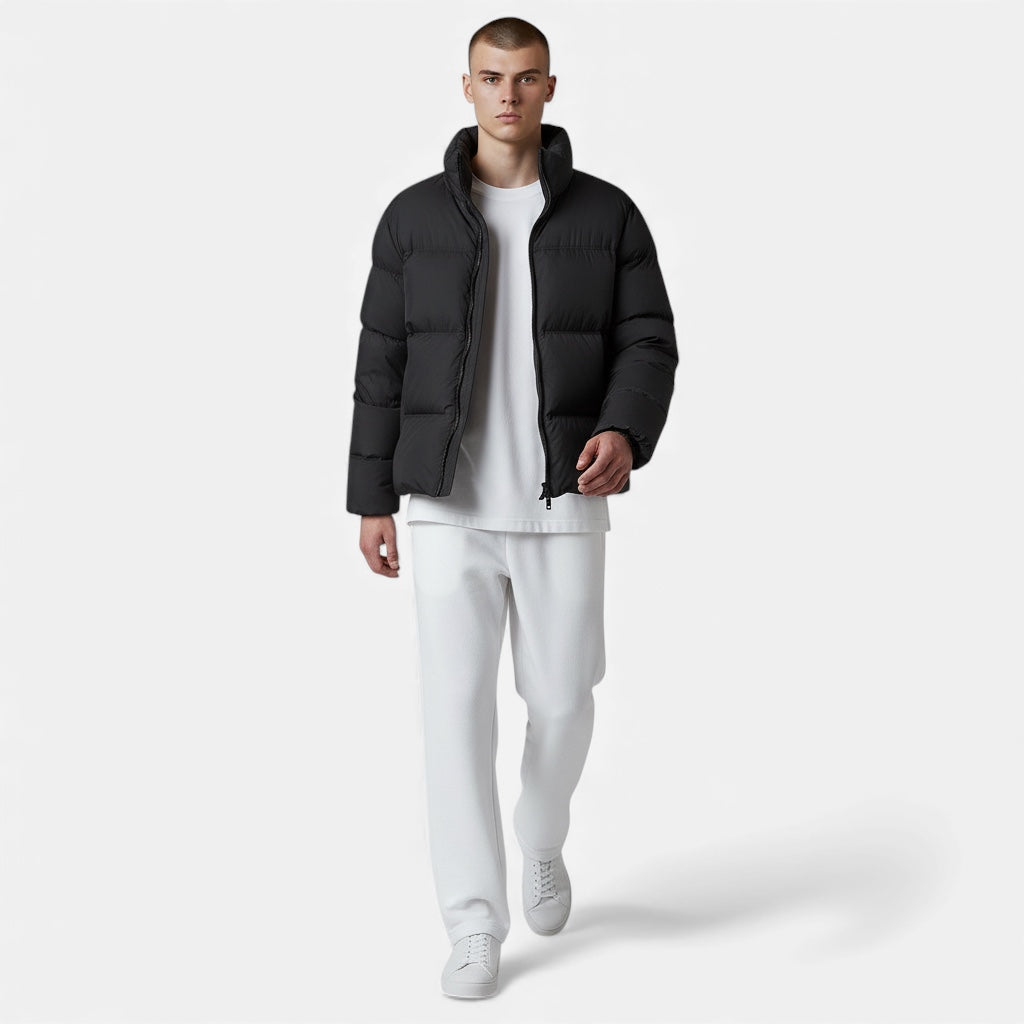 Veste en duvet pour homme Vêtement d'extérieur léger et chaud pour l'hiver