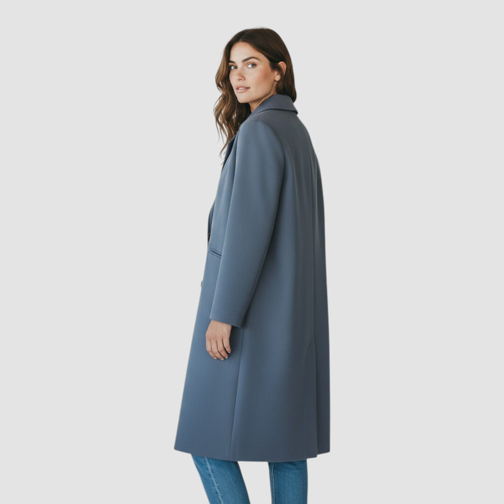 Manteau Femme Automne-Hiver à Double Boutonnage – Doublé Laine Confortable