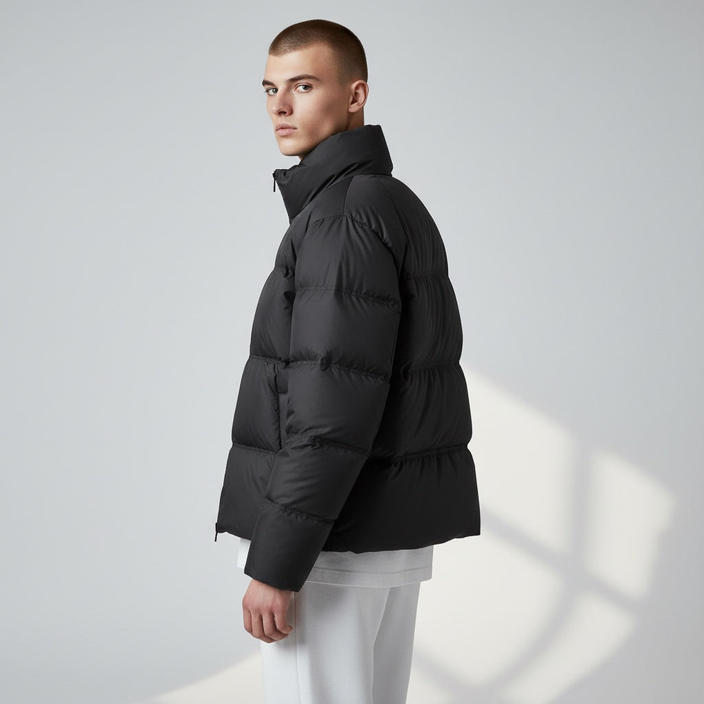 Doudoune Homme Légère Thermique Imperméable - Manteau Court en Duvet 90% pour Hiver 2024, Design Élégant et Confortable