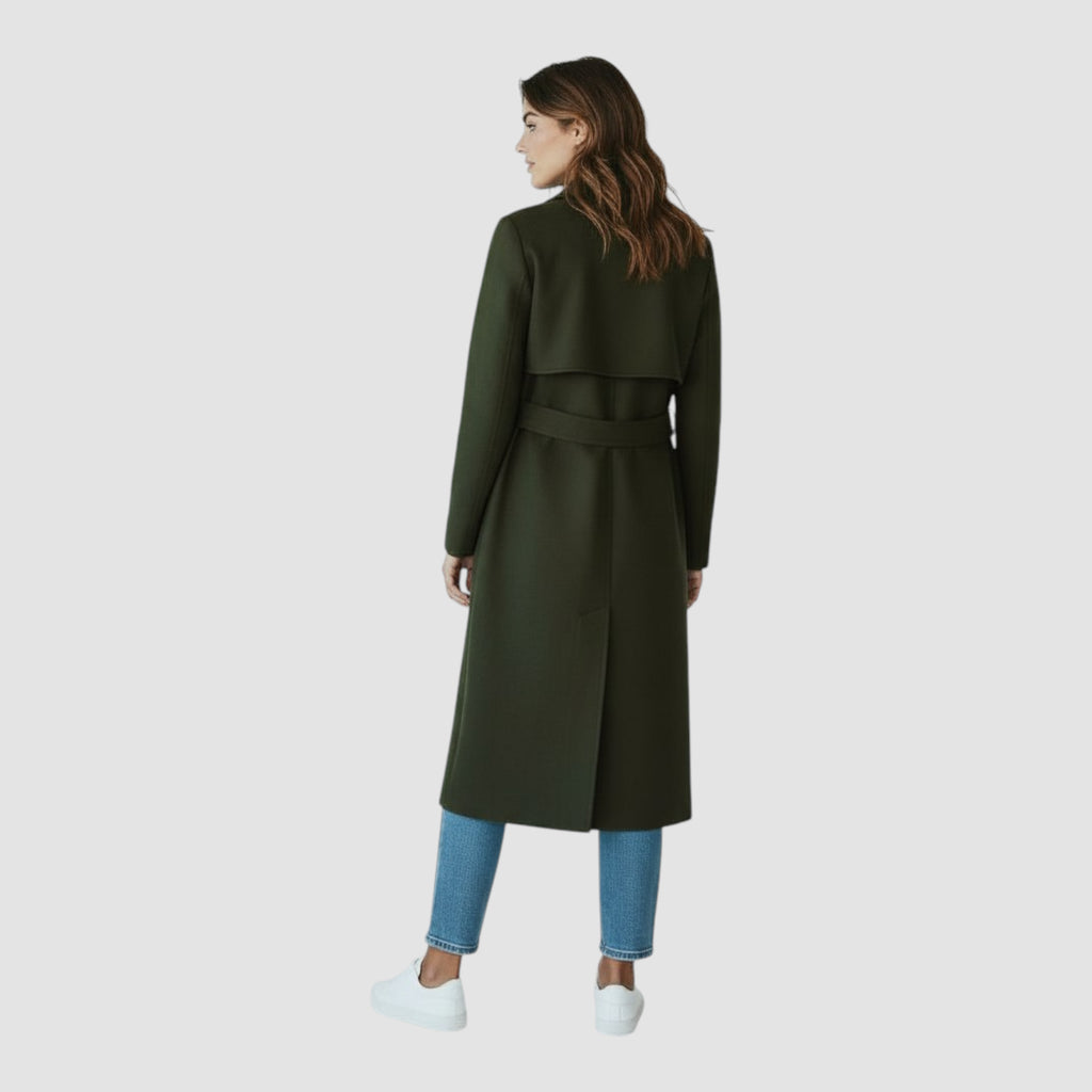 Manteau Femme Automne-Hiver à Double Boutonnage – Doublé Laine Confortable