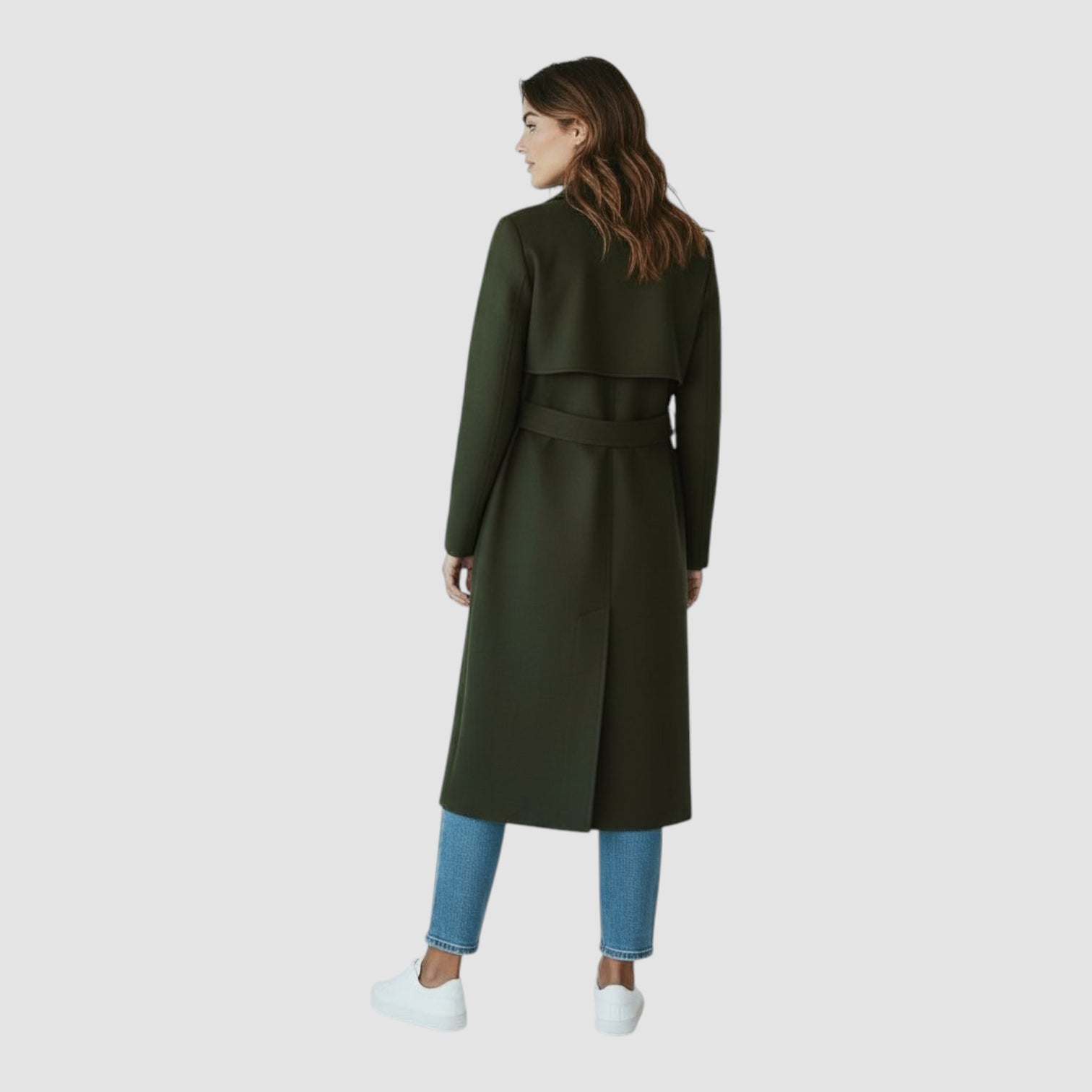 Manteau Femme Automne-Hiver à Double Boutonnage – Doublé Laine Confortable