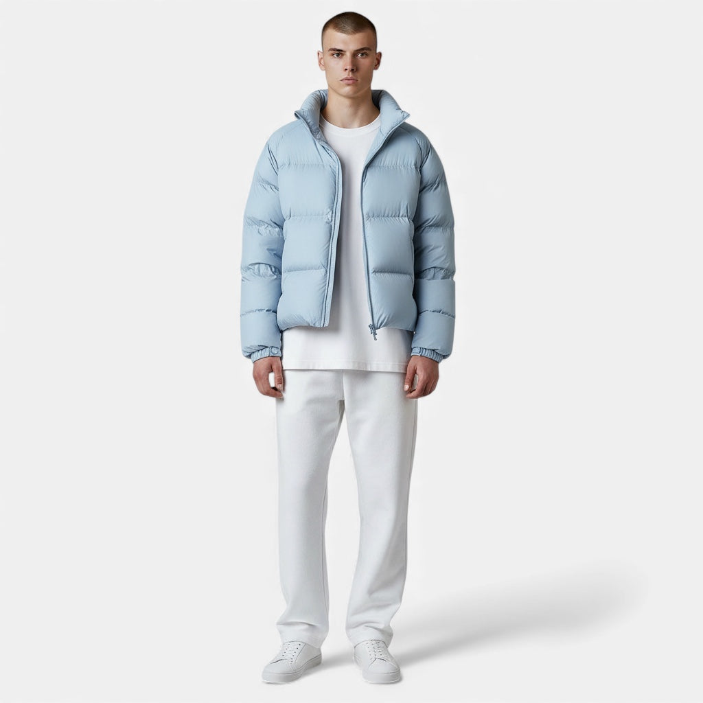 Veste en duvet pour homme Vêtement d'extérieur léger et chaud pour l'hiver