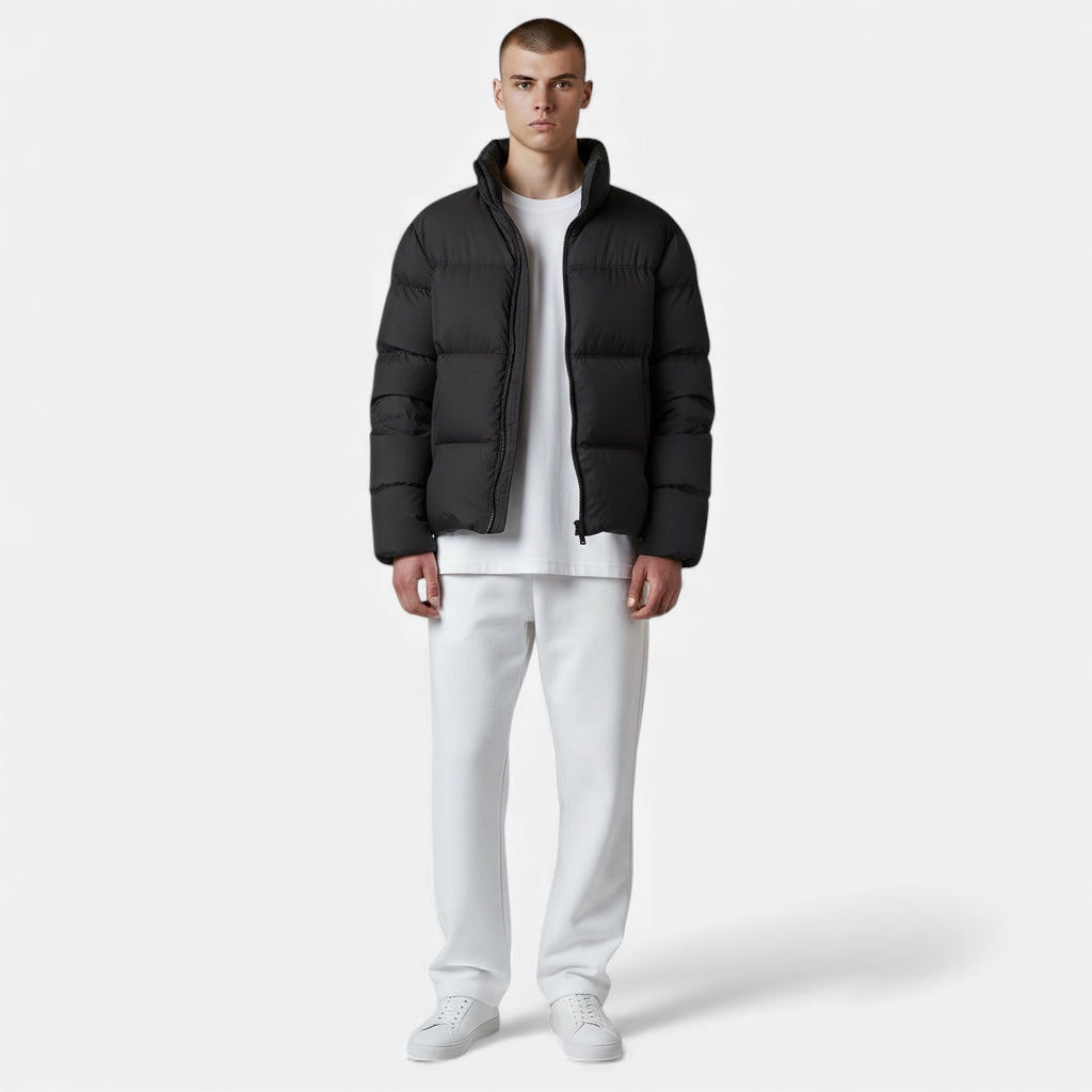 Veste en duvet pour homme Vêtement d'extérieur léger et chaud pour l'hiver